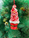 Santa Swirl Ornament