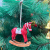 Red Rocking Horse Ornament