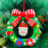 Snowman in a Wreath Ornament