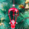 Santa on a Hot Air Balloon Ornament