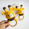 Handmade Crochet Rattle | Giraffe