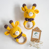 Handmade Crochet Rattle | Giraffe