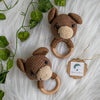 Handmade Crochet Rattle | Bear