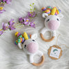 Handmade Crochet Rattle | Unicorn