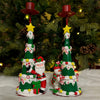 Festive Christmas Tree Candle Stand (Set of 2)