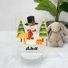 Acrylic LED Night Lamp | Snowman Evergreen Glow