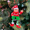 Elves With Dangling Legs Ornament | Set of 2