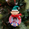 Jolly Elf Photoframe Ornaments | Set of 2