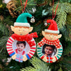 Jolly Elf Photoframe Ornaments | Set of 2