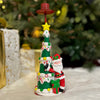 Festive Christmas Tree Candle Stand | Santa