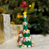 Festive Christmas Tree Candle Stand | Snowman