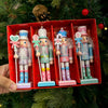 Blushy Nutcracker Ornaments | Set of 4