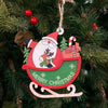 Wooden Sleigh Ornaments | Set of 6