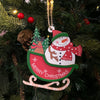 Wooden Sleigh Ornaments | Set of 6