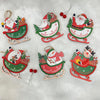 Wooden Sleigh Ornaments | Set of 6