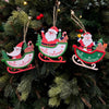 Wooden Sleigh Ornaments | Set of 6