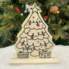 Wooden DIY Xmas Paint Kit With Stands (Set of 6)