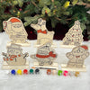 Wooden DIY Xmas Paint Kit With Stands (Set of 6)