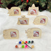 Wooden DIY Photoframe With Paints (Set of 6)