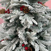 6 ft Alaskan Spruce with Cherry Pine Dense Christmas Tree With Removable Cherries & Pine Cones