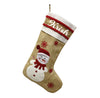 Burlap Holiday Stocking | Set of 3