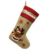 Burlap Holiday Stocking | Set of 3