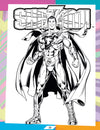 Justice League Stickers Activity and Colouring Book