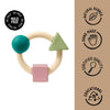 Shapes Teething Ring Soft Colors Baby