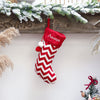 Holiday Chevron Cheer Stockings | Red & White Chevron