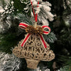 Love, Noel, Peace Glitter Ornament