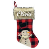 Frosty's Furry Stocking (Set of 2) | Santa & Snowman