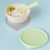 First Bite Suction Bowl With Spoon Feeding Set | Key Lime/ Key Lime