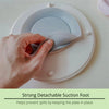 Healthy Meal Suction Plate with Dividers Set | KeyLime/KeyLime