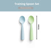 Training Spoon Set | Aqua + Key Lime