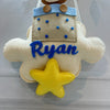 Personalised Name Hanging | Brown Teddy in a Hot Air Balloon