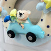 Personalised Name Hanging | Teddy on a Car