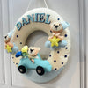 Personalised Name Hanging | Teddy on a Car