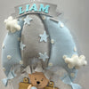 Personalised Name Hanging | Blue Teddy On a Swing