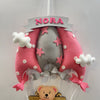 Personalised Name Hanging | Pink Teddy On a Swing