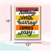 Nothing Worth Having Come | Framed Wall Art