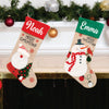 Vintage Vibe Stockings | Happy Santa