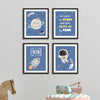 Outerspace | Framed Wall Art (Set of 4)