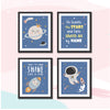 Outerspace | Framed Wall Art (Set of 4)