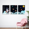 Outer Space | Canvas For Wall (Set of 3)