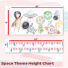 Grow Along Outer Space | Height Chart Wall Sticker