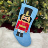 17" Nutcracker Large Stocking | Blue