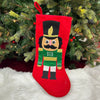 17" Nutcracker Large Stocking | Red