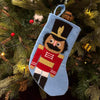 8" Nutcracker Mini Stocking | Blue