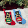 8" Nutcracker Mini Stocking | Blue