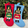 17" Nutcracker Large Stocking | Blue